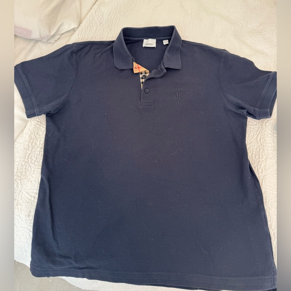 Burberry Men's Navy Polo Shirt